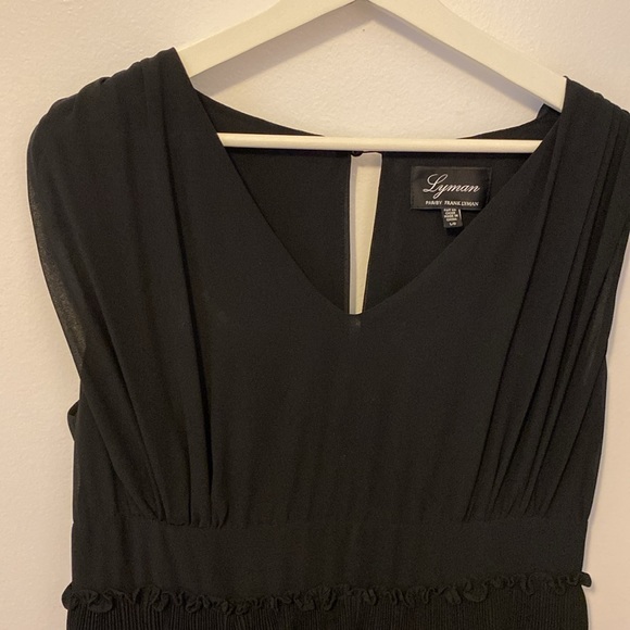 Frank Lyman little black dress size L - Picture 2 of 6